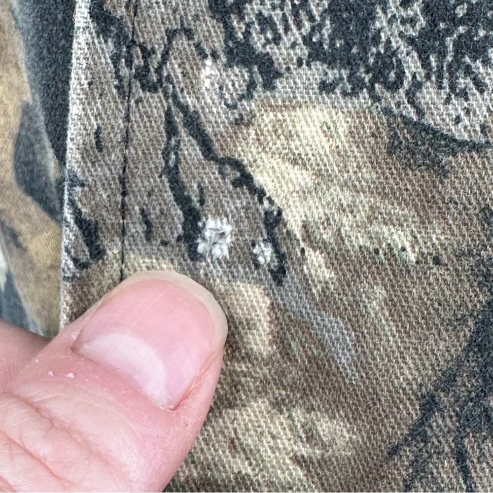 Men’s 3XL Mossy Oak Break Up Camouflage Bomber Jacket Vintage 80’s Camo - Picture 10 of 13